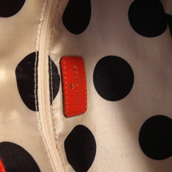 Kate Spade Quinn Vila Abelle large tote in bow, red leather. - Picture 7 of 14